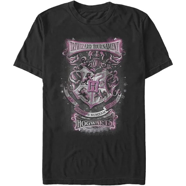 Harry Potter Men s Triwizard Contestant Hogwarts T Shirt Black