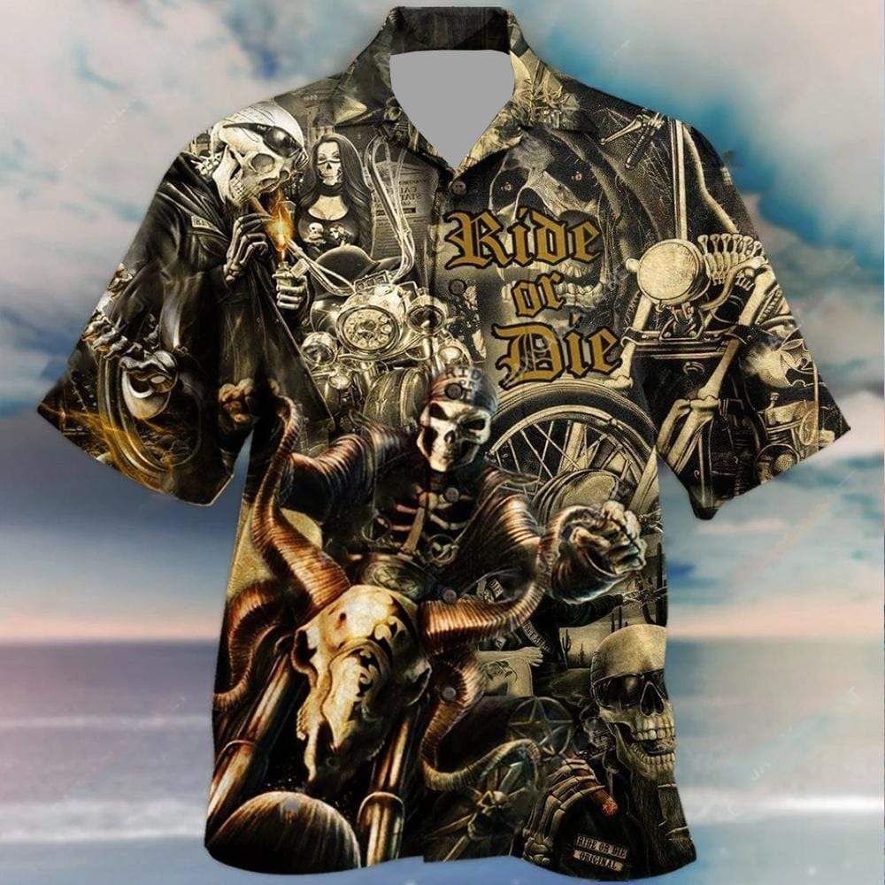 HAWAII SHIRT American Motorcycles Gothic -zx16511 
