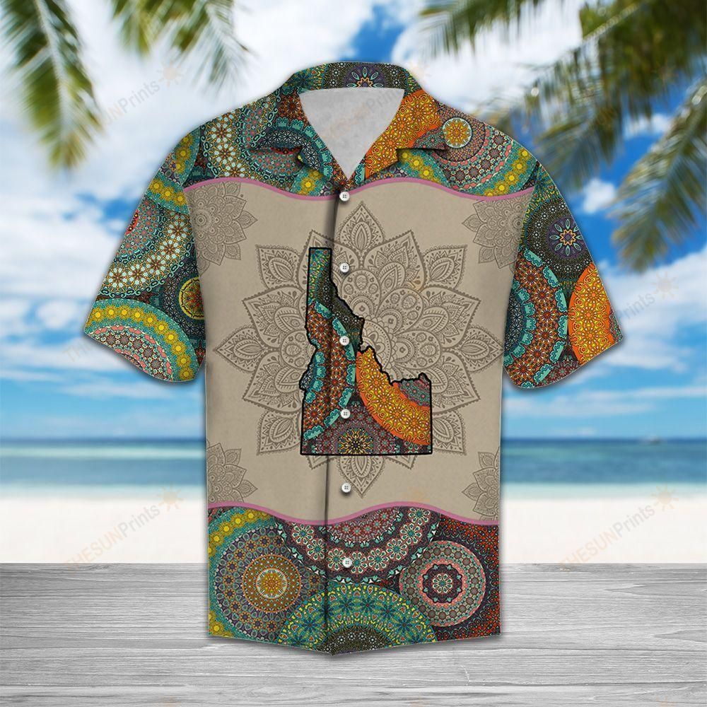 HAWAII SHIRT Awesome Idaho Mandala -ZX6467 