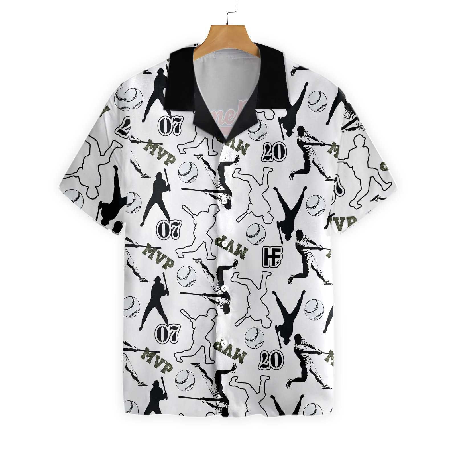 Hawaii Shirt Baseball Seamless Pattern -ZH5907 