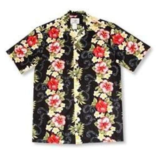 HAWAII SHIRT black mist-ZX8889 