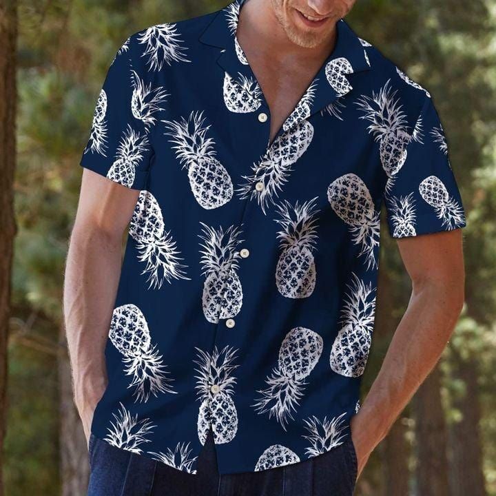 Hawaii Shirt Classic Pineapple Pattern -ZX1468 