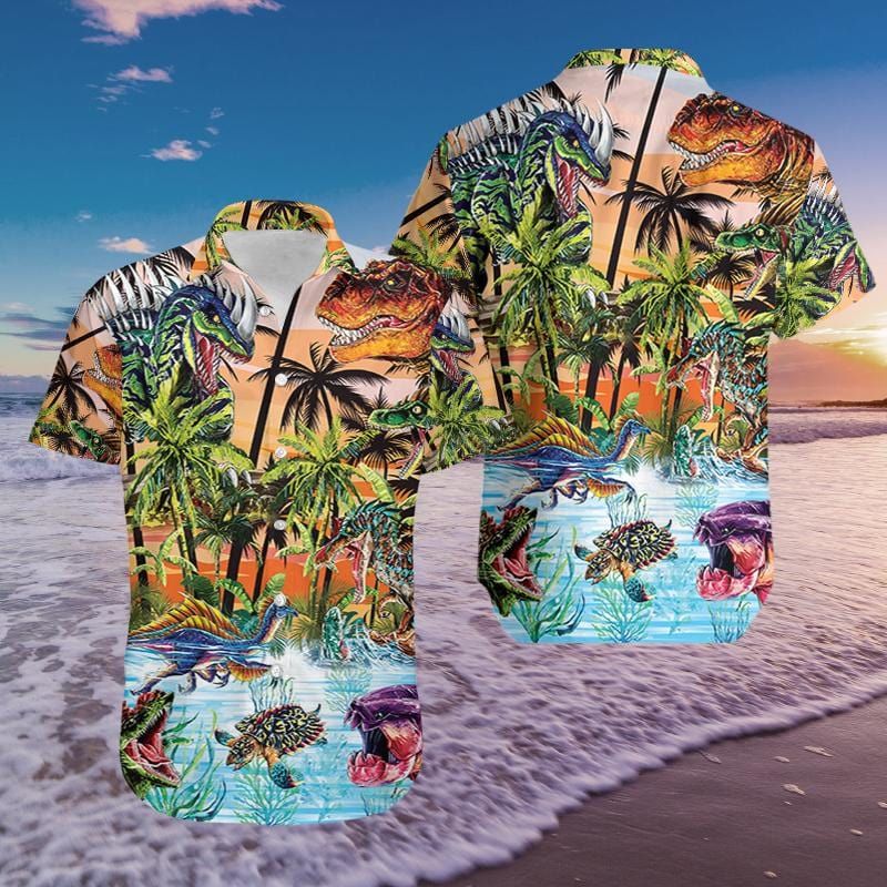 HAWAII SHIRT Dinosaurs Jurassic l -ZX09860 