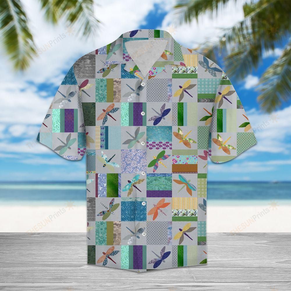HAWAII SHIRT Dragonfly Color Pattern -ZX6489 