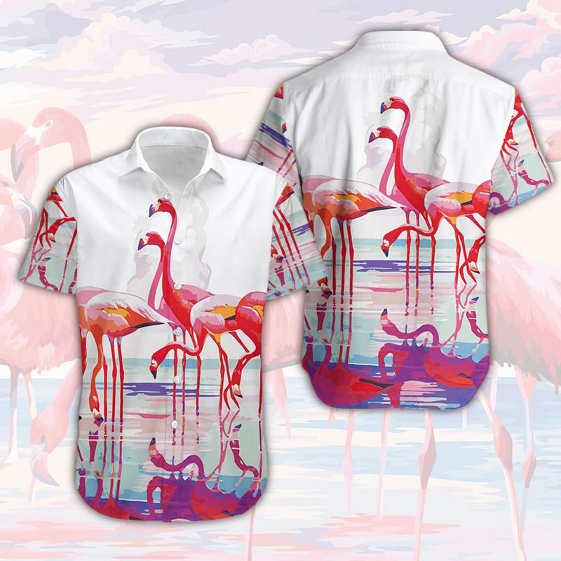 HAWAII SHIRT Flamingo Reflection Unisex -zx16041 