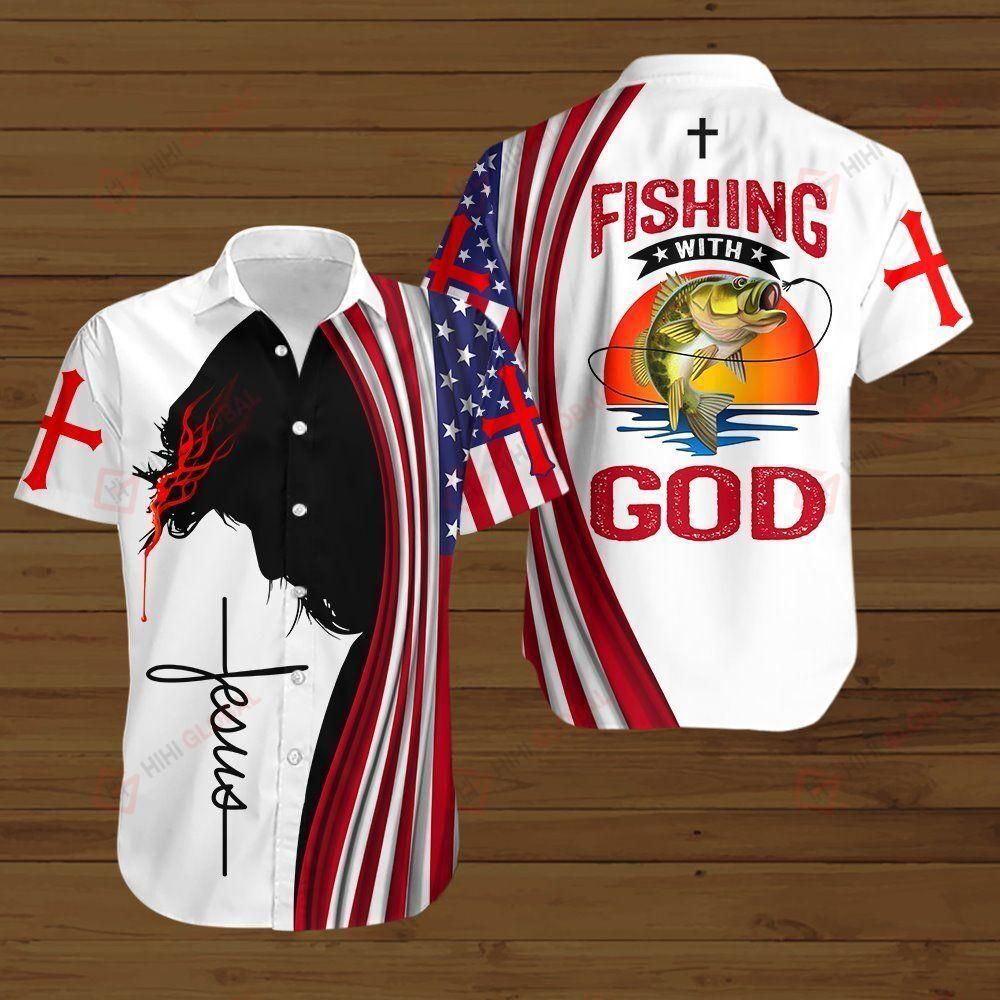 HAWAII SHIRT God Fishing -zx15980 