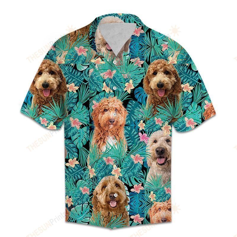 HAWAII SHIRT Goldendoodle Tropical -ZX5162 