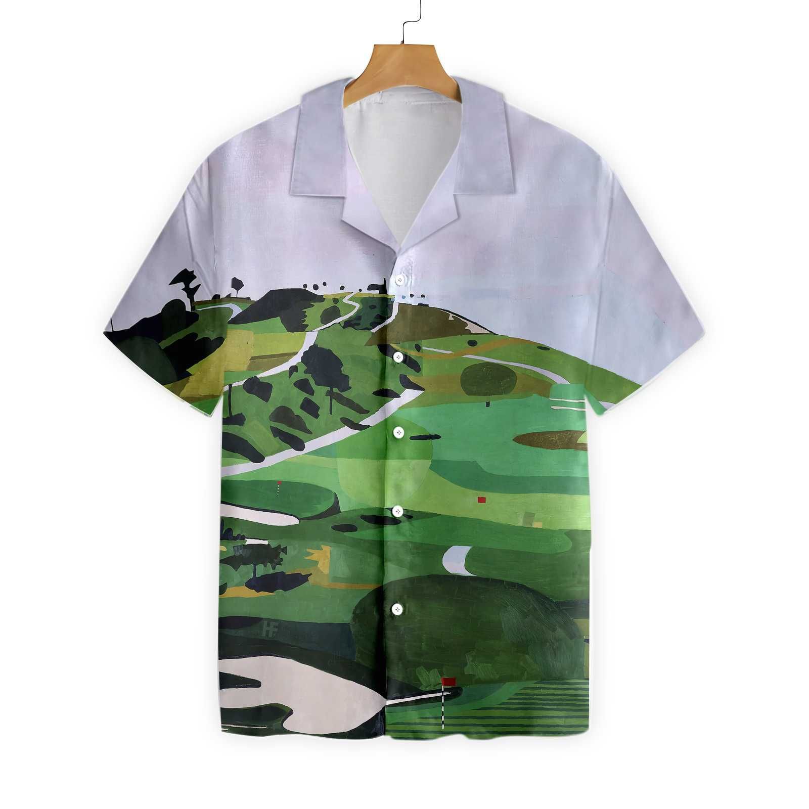 Hawaii Shirt Golf Course Canvas -ZH5866 
