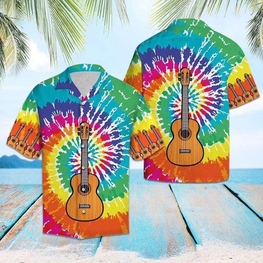 Hawaii Shirt Guitar Tie Dye-ZX0803 