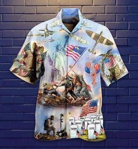 Hawaii Shirt Memorial American Veterans-ZX0522 