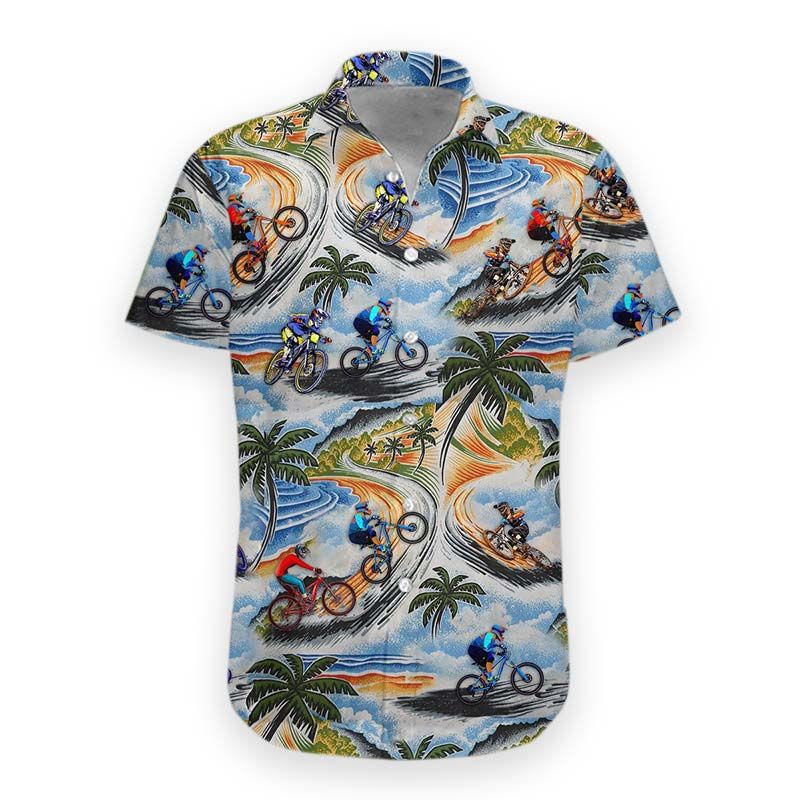 Hawaii Shirt Mountain Biking -zx4073 