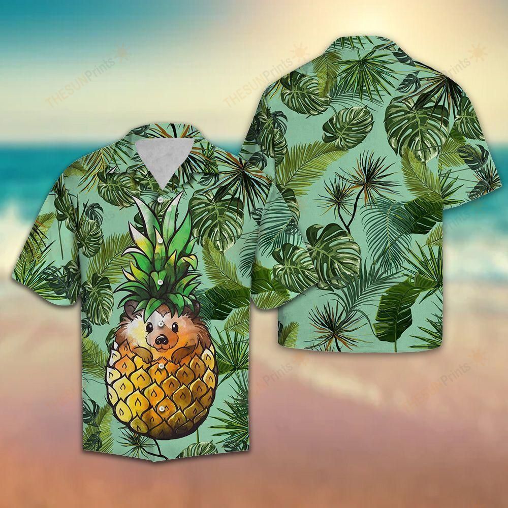 HAWAII SHIRT Pineapple Hedgehog -ZX5818 