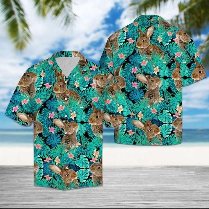 HAWAII SHIRT Rabbit Tropical -zx15441 