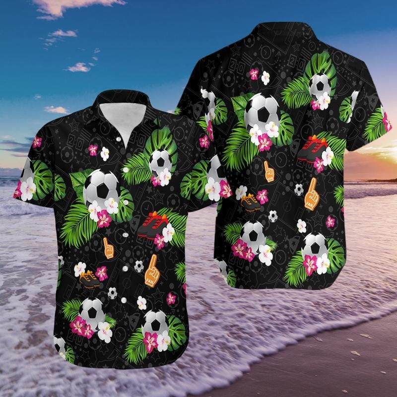 HAWAII SHIRT Soccer Black dh -ZX09357 