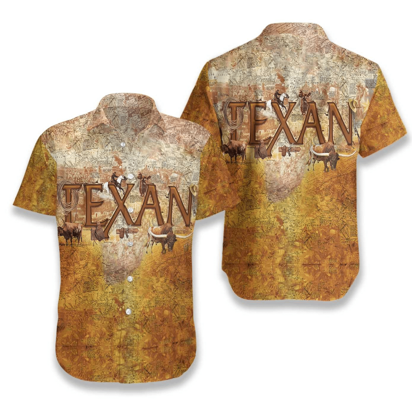 HAWAII SHIRT Texan -zx15236 