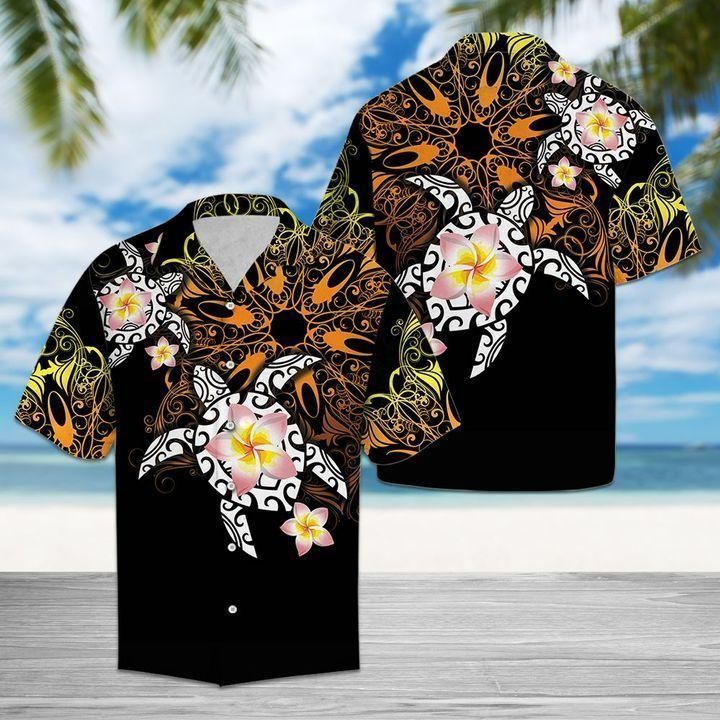 Hawaii Shirt Turtle Floral -ZH5460 