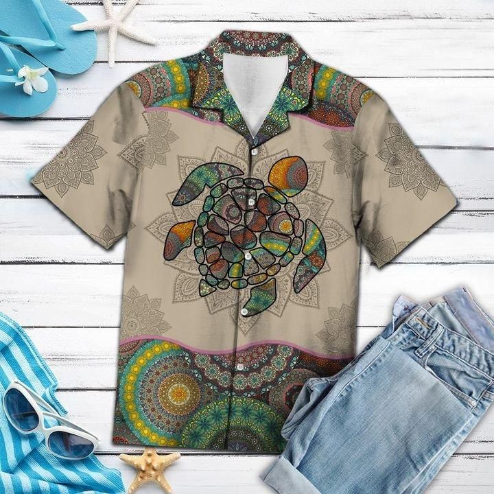 Hawaii Shirt Turtle Mandala  -ZH5435 