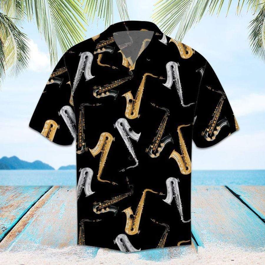Hawaiian Aloha Shirts Amazing Saxophone