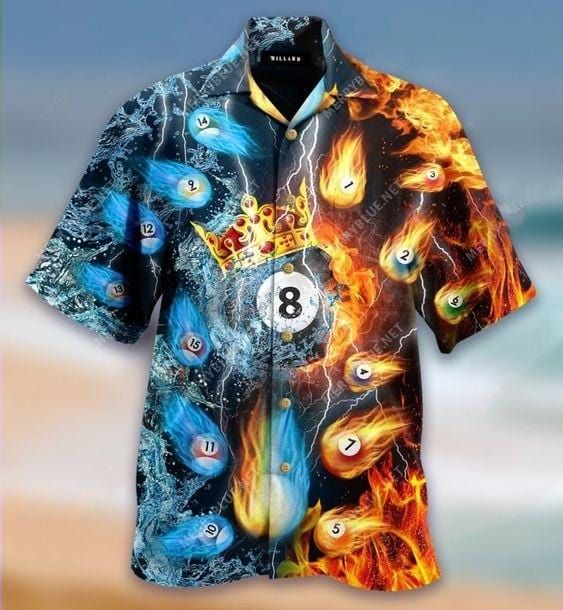 Hawaiian Aloha Shirts Billiard King