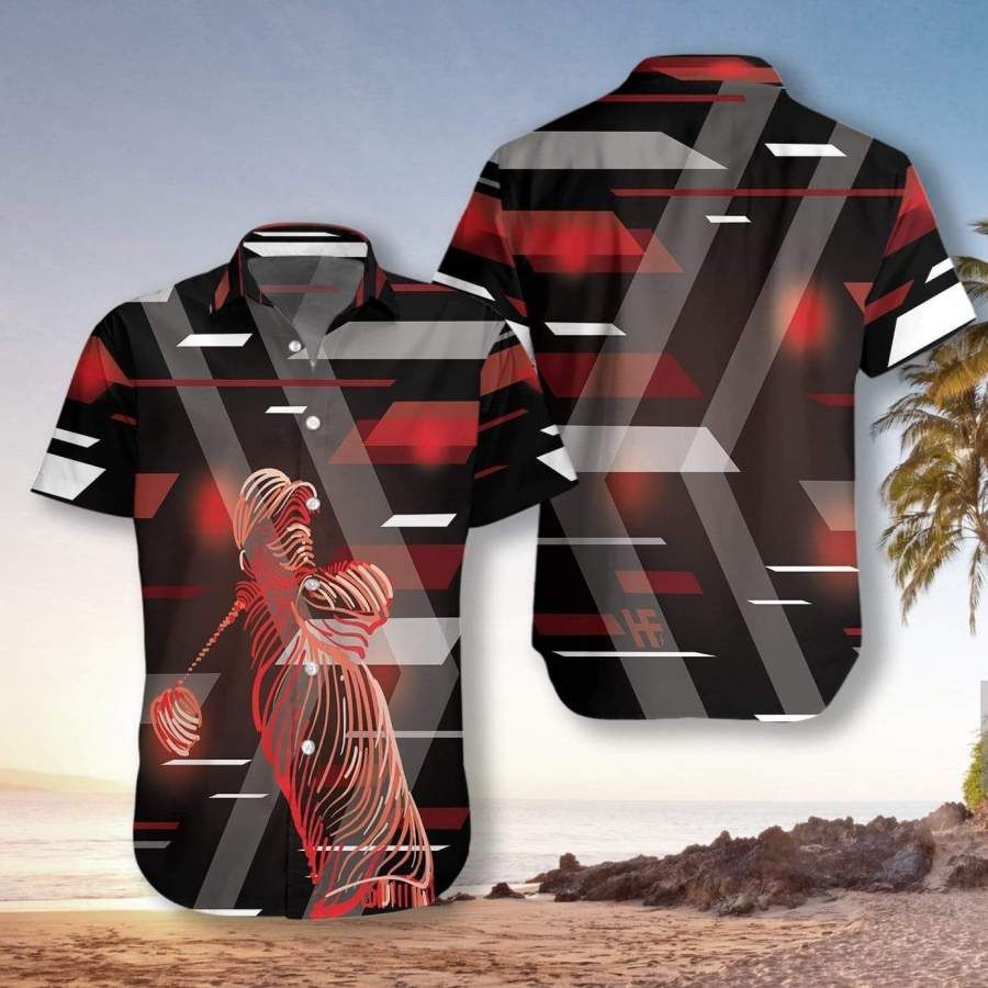 Hawaiian Aloha Shirts Digital Golf Player