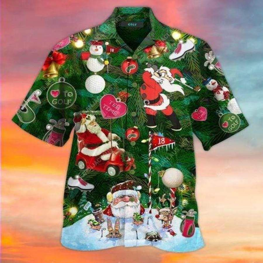 Hawaiian Aloha Shirts Golf Christmas