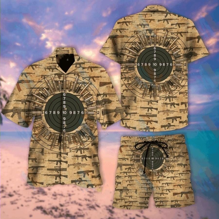 Hawaiian Aloha Shirts Gun Lovers I Study Triggernometry