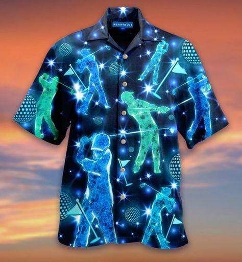 Hawaiian Aloha Shirts I Hit Golf Balls