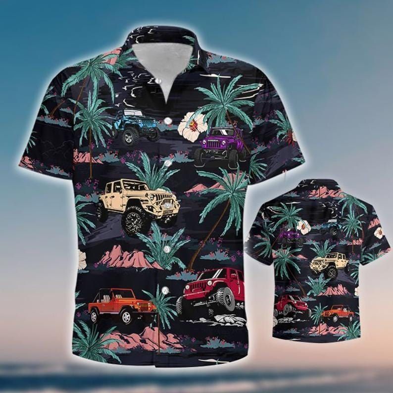 Hawaiian Aloha Shirts Jeep Island