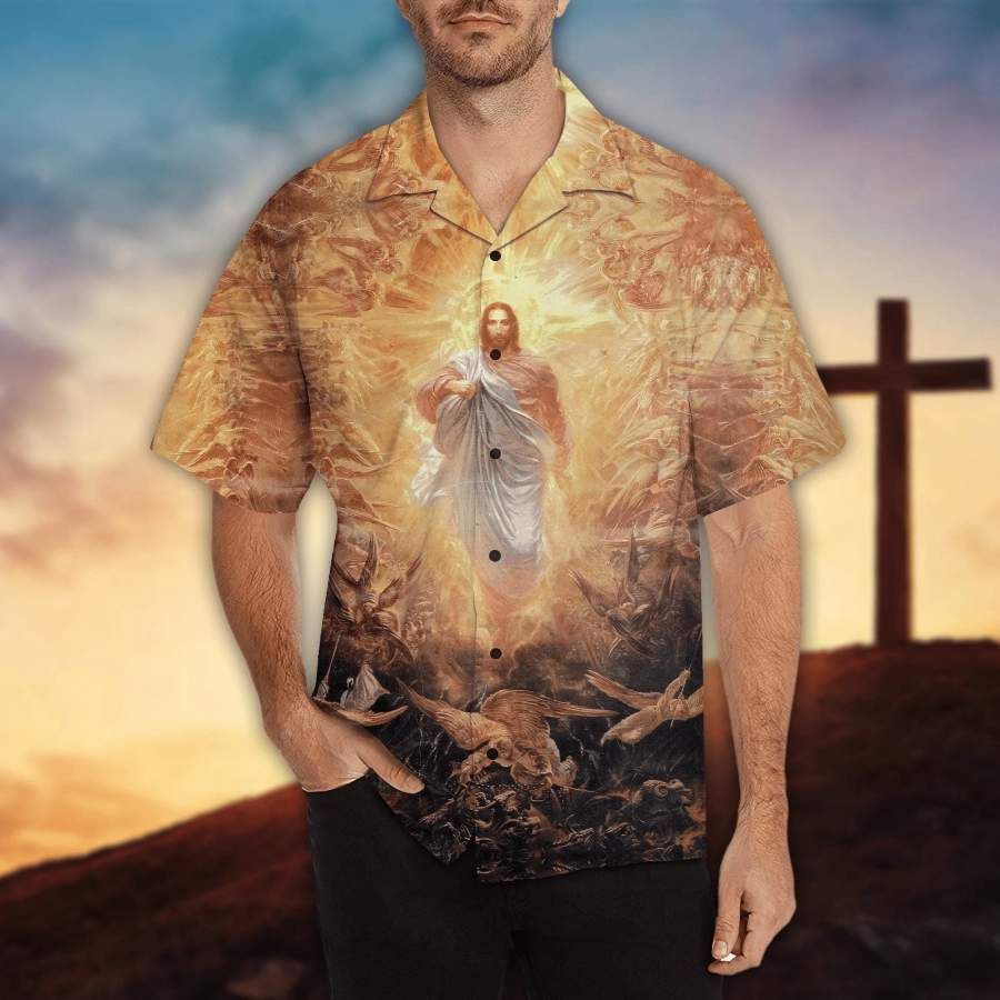 Hawaiian Aloha Shirts Jesus Christian Light