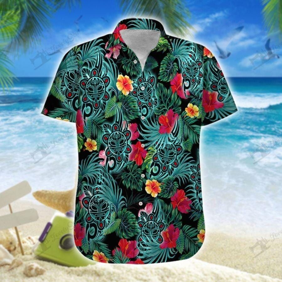 Hawaiian Aloha Shirts Puerto Rico Habiscus Sol Taino