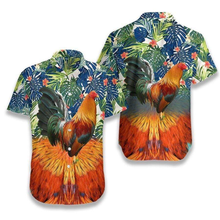 Hawaiian Aloha Shirts Rooster