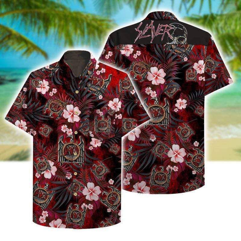 Hawaiian Aloha Shirts Slayer Tropical #dh