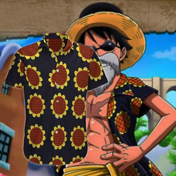 Hawaiian Aloha Shirts Sunflower Luffy