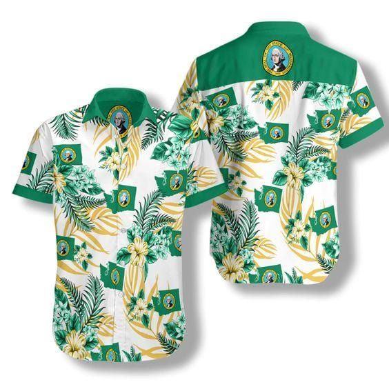 Hawaiian Aloha Shirts Washington Proud