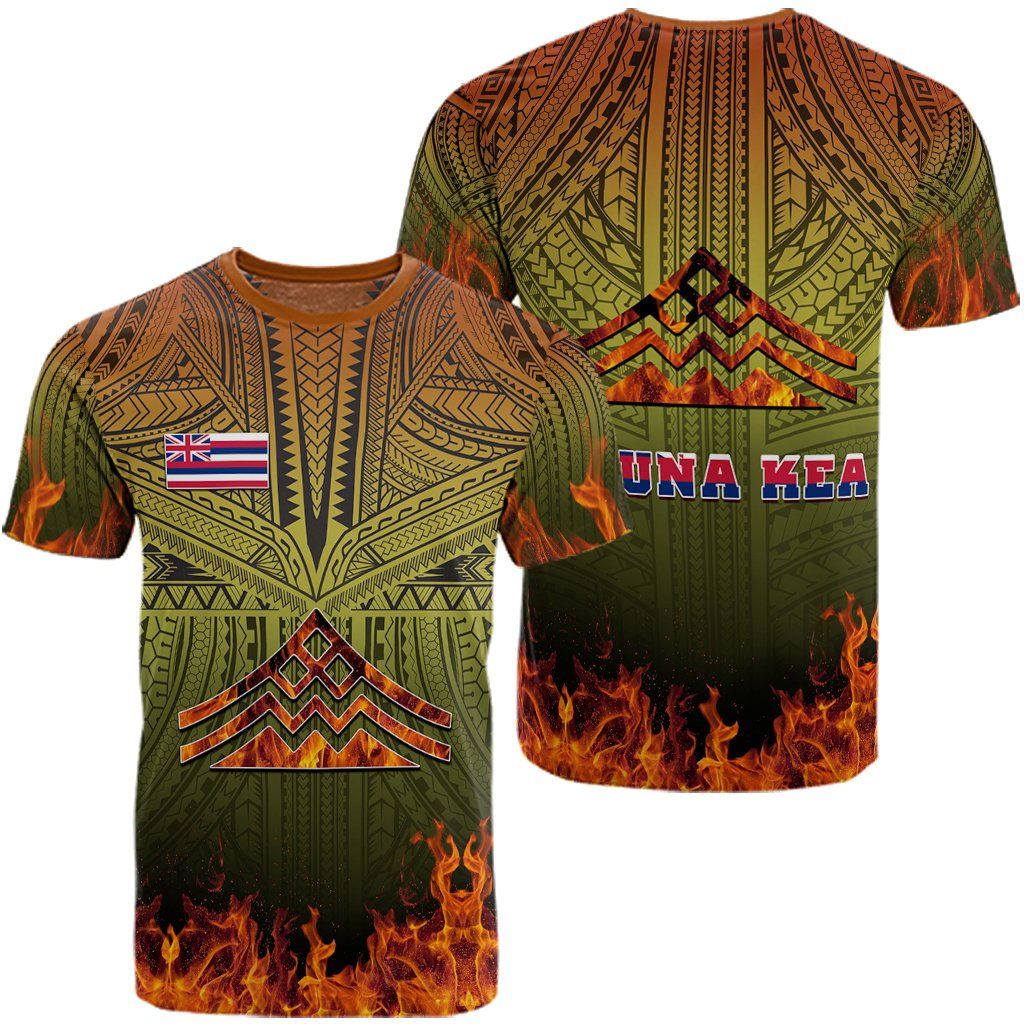 Hawaiian Polynesian Mauna Kea Fire T-shirt – Burn Style – Ah – Jh