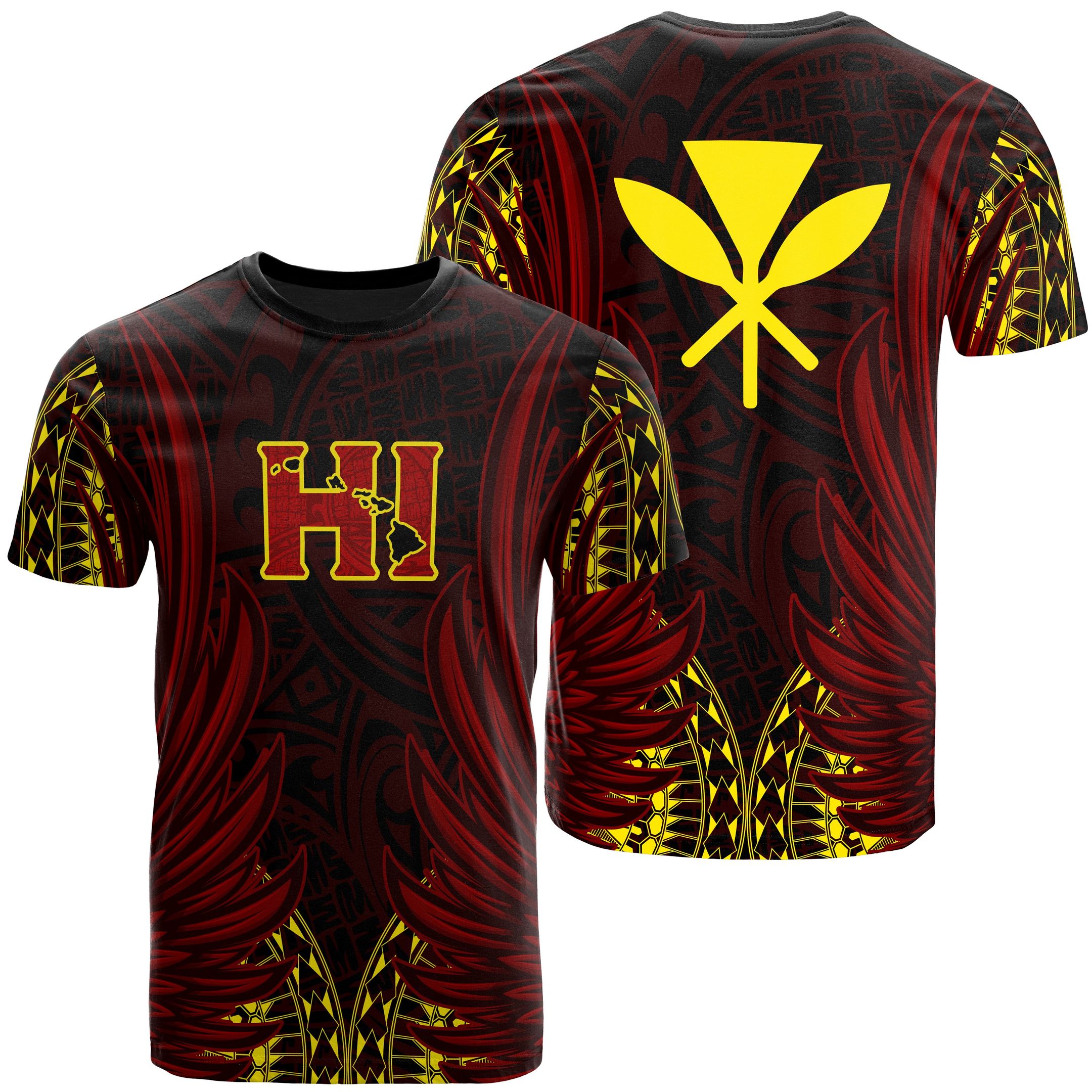 Hawaiian T-shirt Kanaka Wings Hawaii T-shirt – Jv Style – Ah – J2