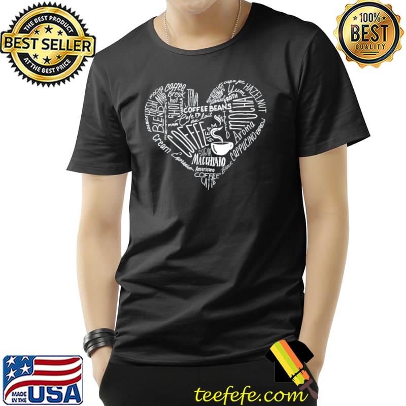 Heart all things coffee casual shirt