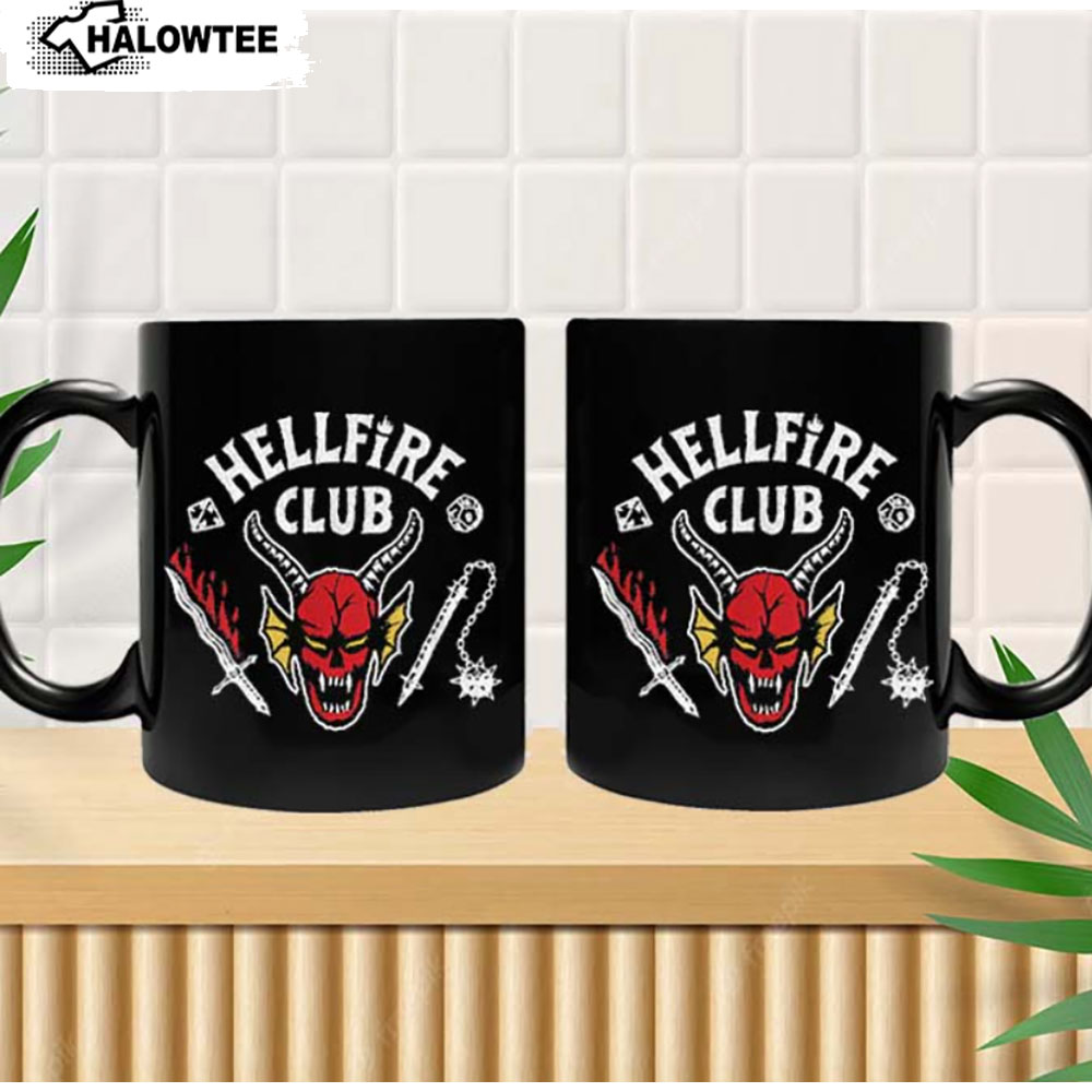 Hellfire Club Mug Skull & Weapons Club Stranger Things 4 Mug
