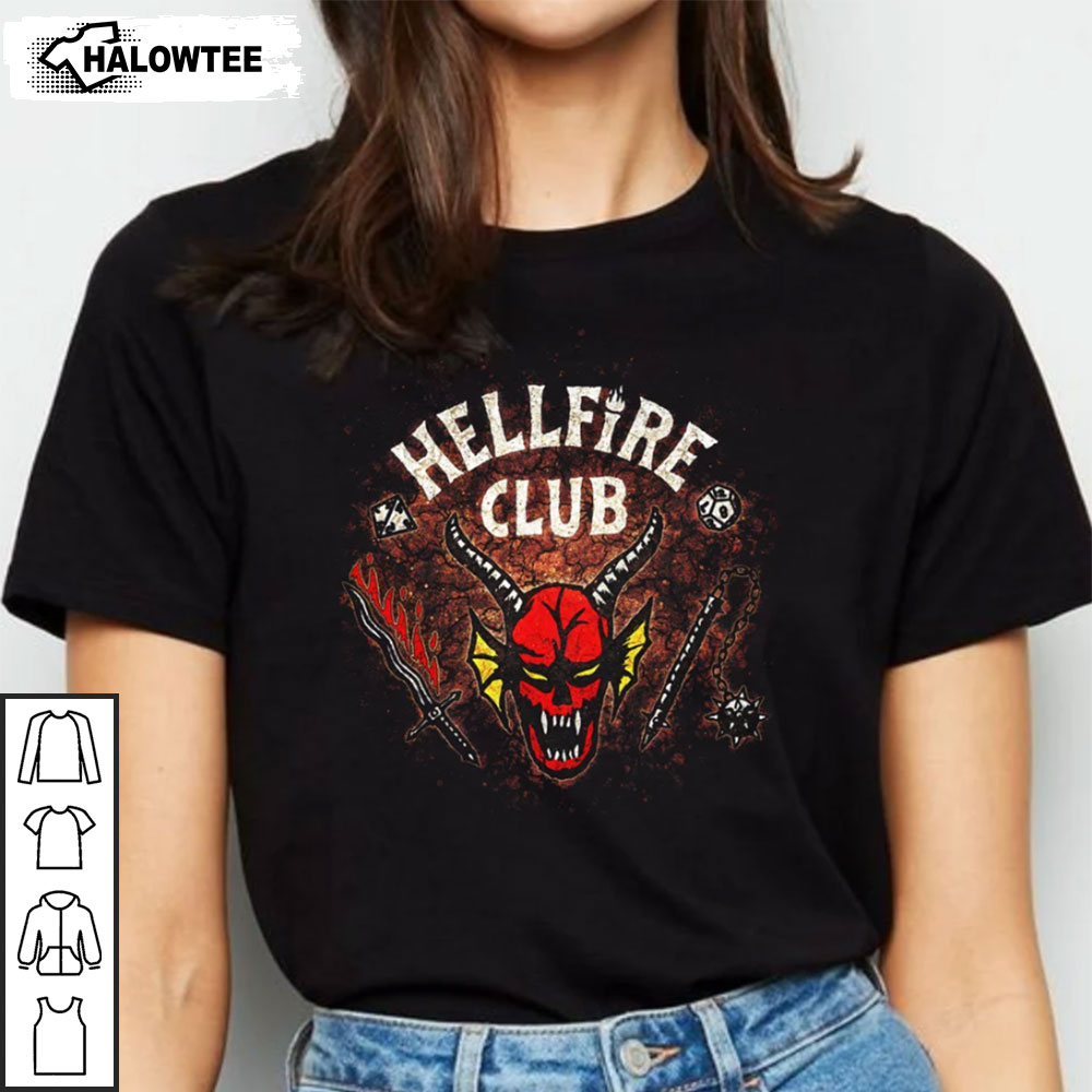Hellfire Club Shirt Stranger Things 4 Gildan Shirt T-Shirt, Hawaiian ...