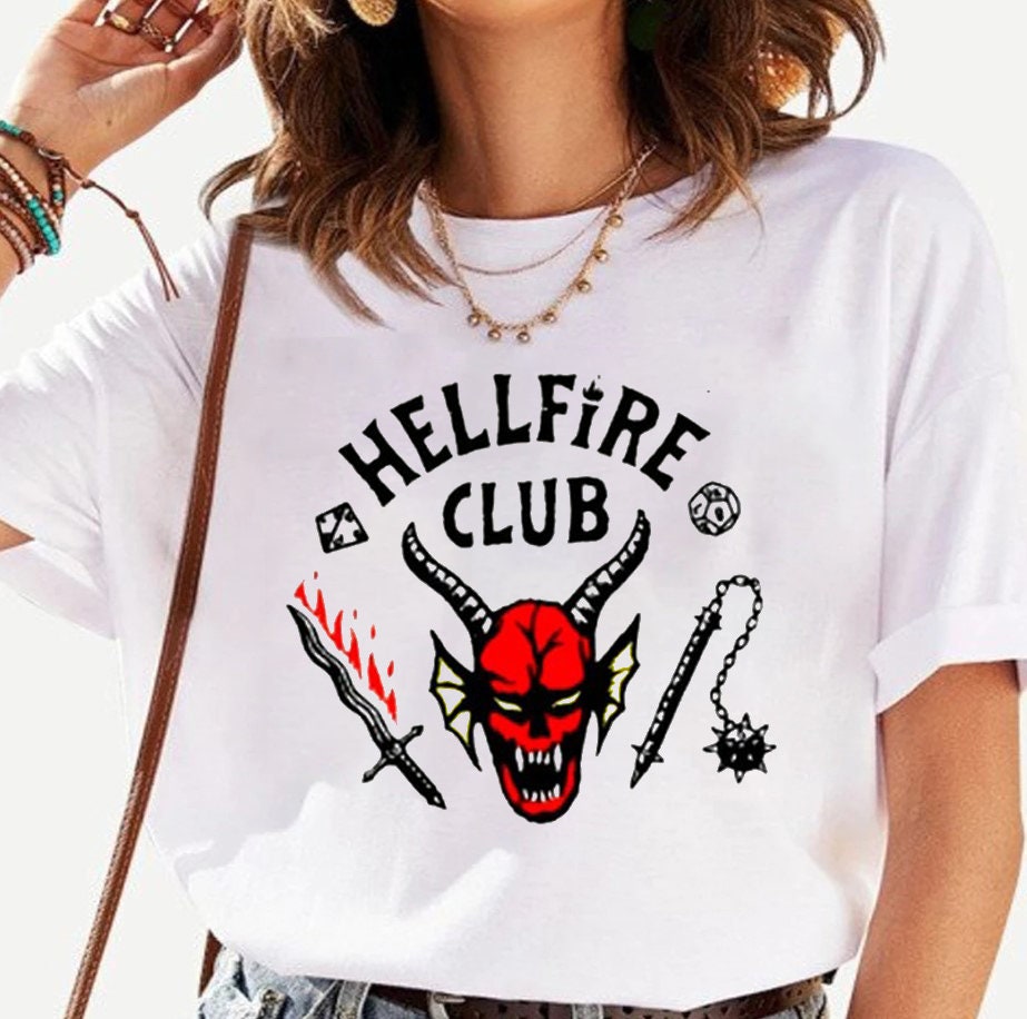 Hellfire Club Stranger Thing 4 Dungeons And Dragons Baseball T Shirt