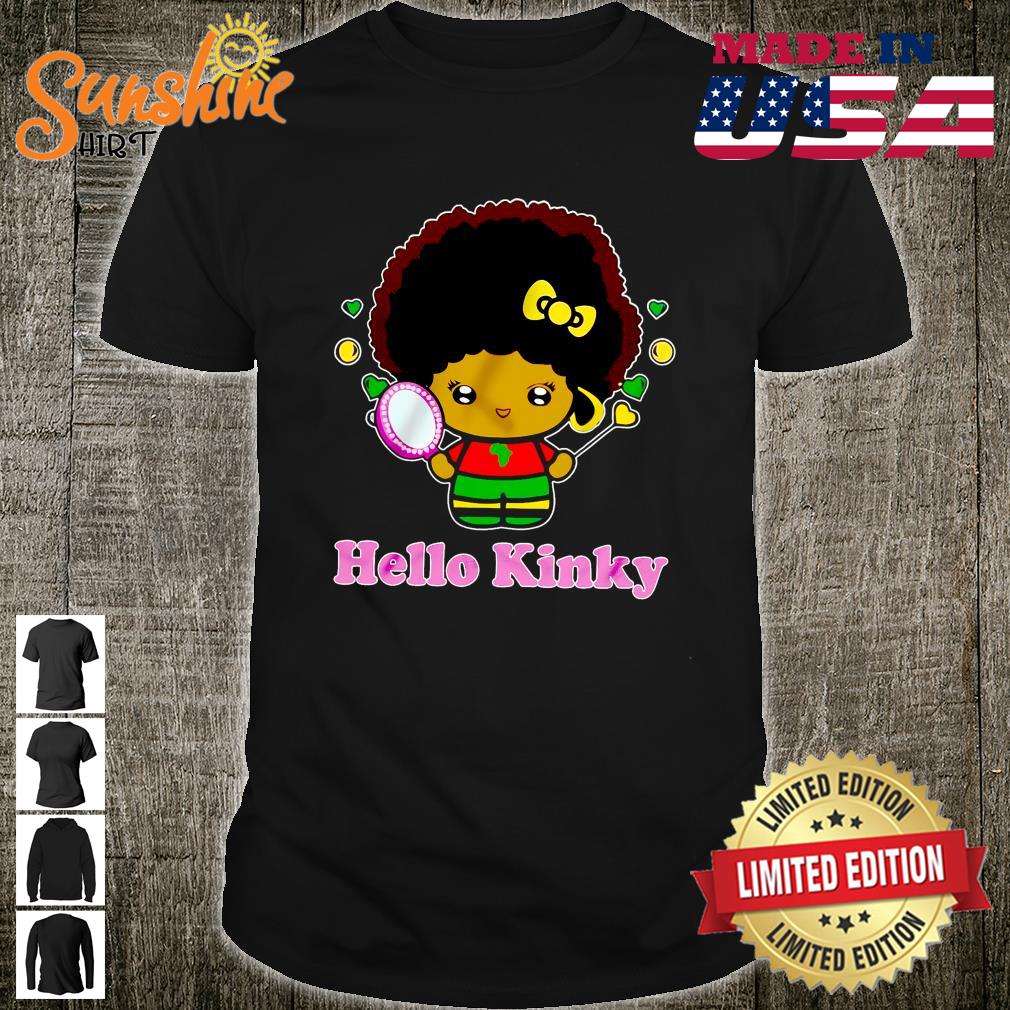Hello Kinky Cute Child Black Queen Shirt