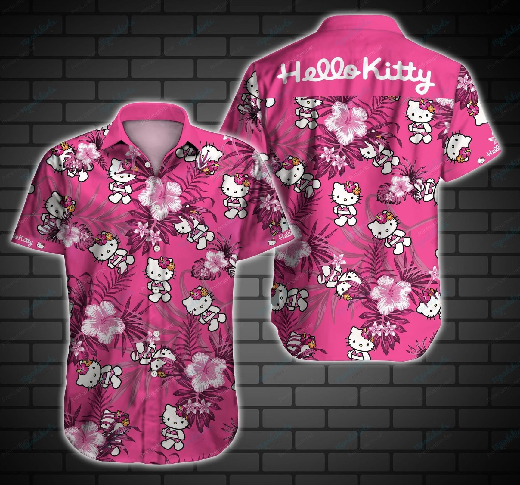 Hello Kitty Style 2 Hawaiian Shirt