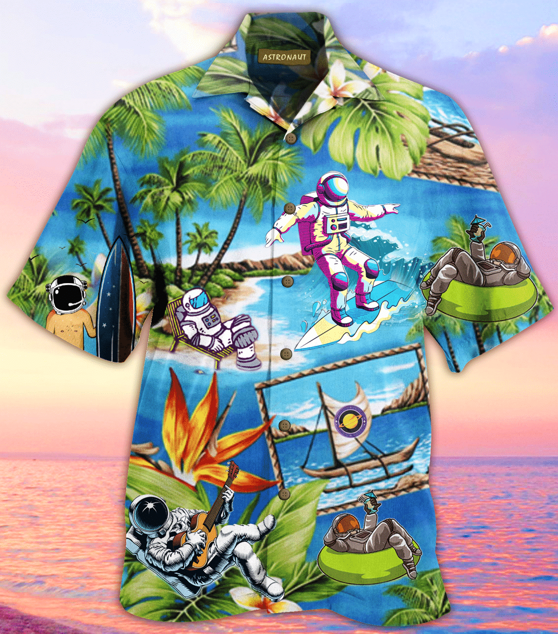 Higozy Amazing Astronaut Hawaiian Shirt
