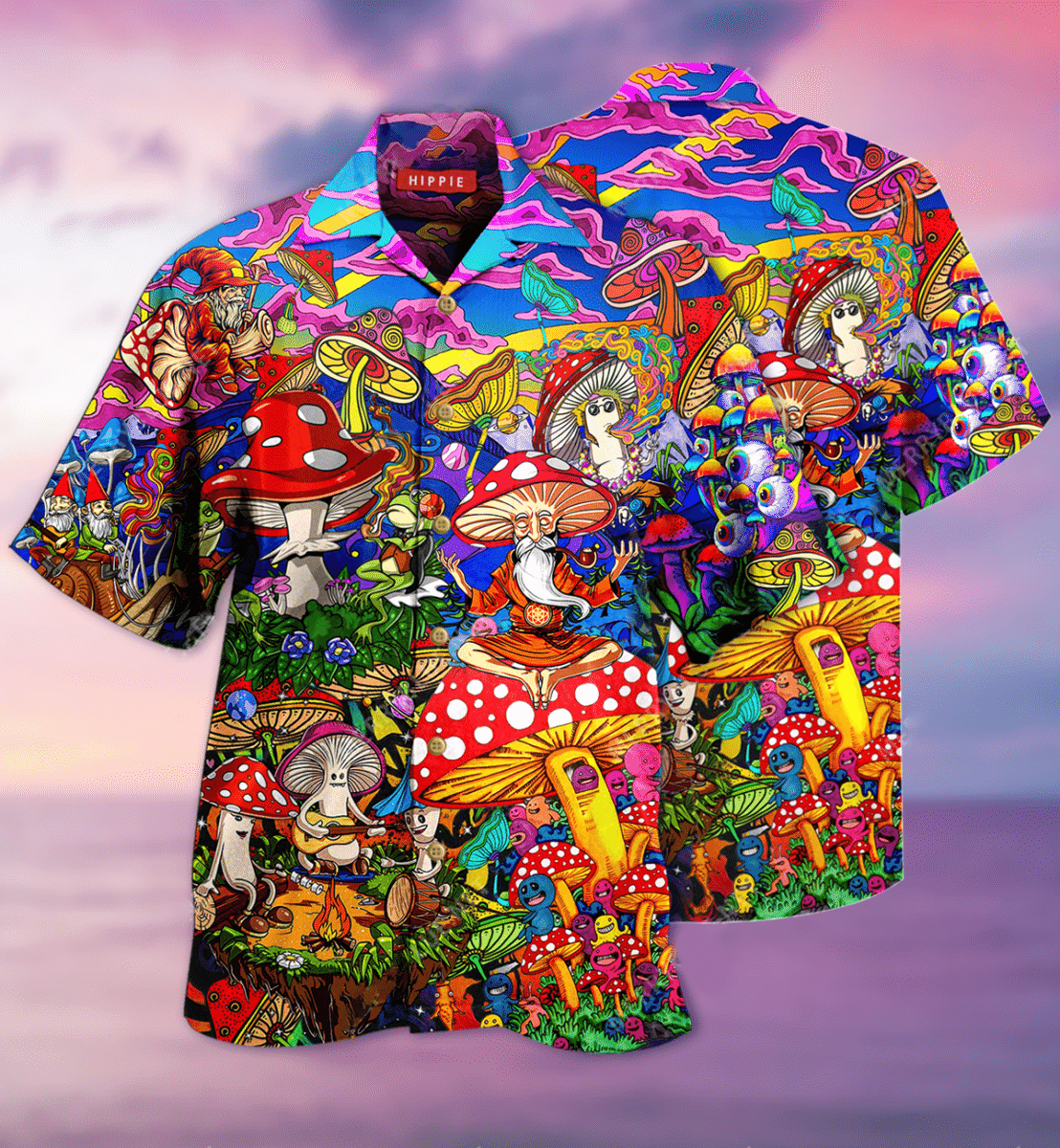 Higozy Amazing Hippe Mushroom Unisex Hawaiian Shirt – Td1082