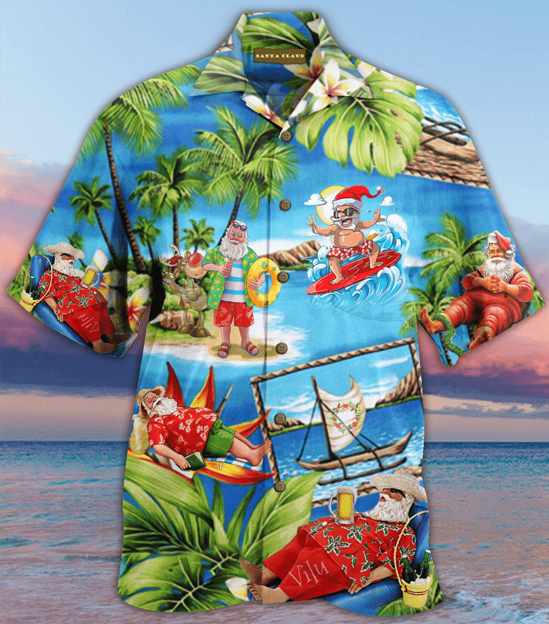 Higozy Amazing Santa Claus Unisex Hawaiian Shirt – Td425