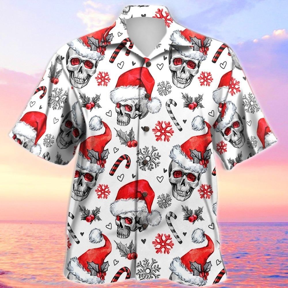 Higozy Christmas Skull Hawaiian Shirt – Td997