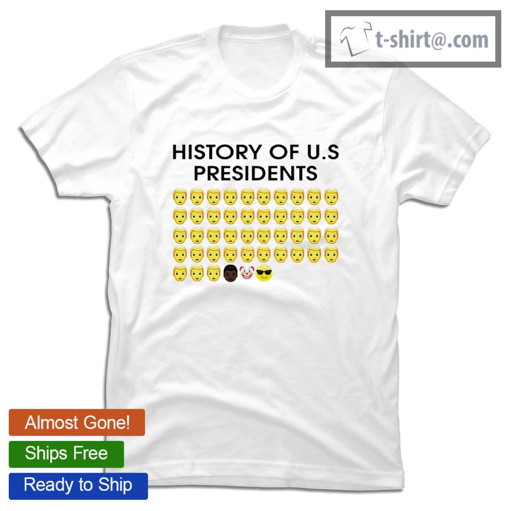 History of US presidents emojis shirt