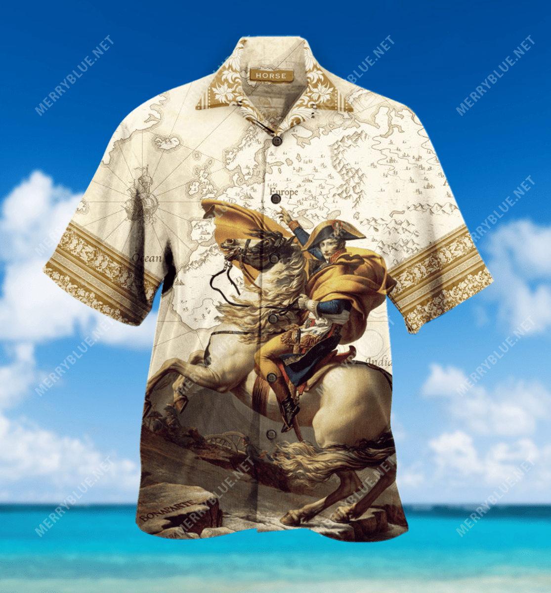 Horse Napoleon Unisex Hawaiian Shirt