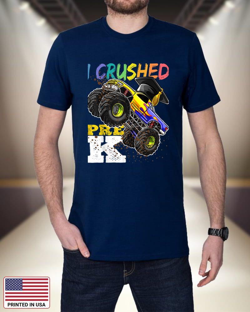 I Crushed Pre-K Monster Truck Graduation Cap Shirt Gift Boys CRRmb