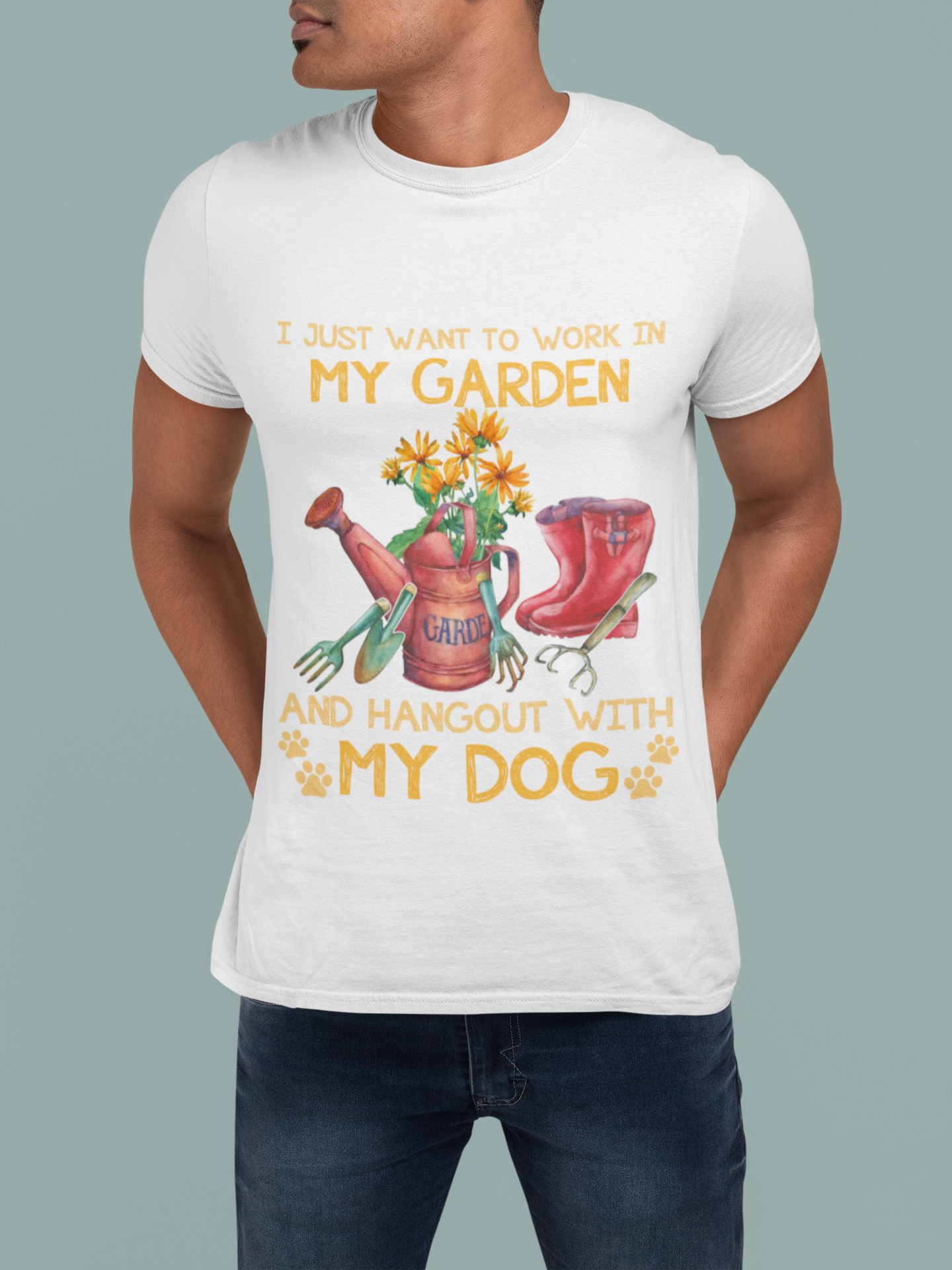 I Just Want To Work In My Garden And Hang Out With My Dog Plant Lover